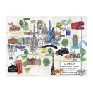 Galison - London térképe - 1000 darabos puzzle - JátékManufaktúra
