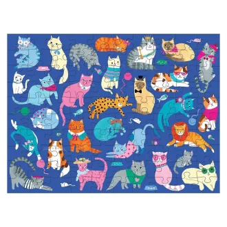 Mudpuppy - Kétoldalas puzzle: Kutyák és macskák, 100 db - JátékManufaktúra