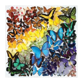 Galison - Szivárványos pillangók puzzle - 500 darabos - JátékManufaktúra