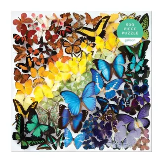 Galison - Szivárványos pillangók puzzle - 500 darabos - JátékManufaktúra