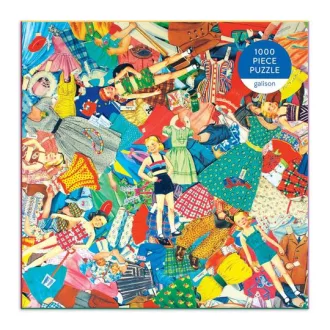 Galison - Vintage papírbabák - 1000 darabos puzzle - JátékManufaktúra