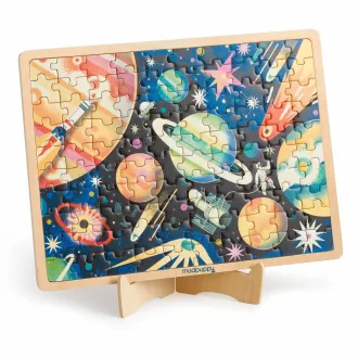 Mudpuppy - Fa puzzle Űrmisszió, 100 db - JátékManufaktúra