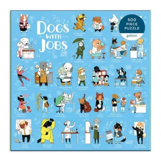 Galison - Kutyák munka közben puzzle - 500 darabos - JátékManufaktúra