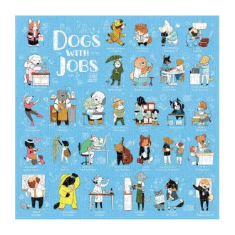 Galison - Kutyák munka közben puzzle - 500 darabos - JátékManufaktúra