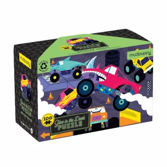 Mudpuppy - Monster Trucks - sötétben világít, 100 darabos - JátékManufaktúra