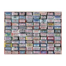 Galison - Rendszámtáblák kollázsa - 1000 darabos puzzle - JátékManufaktúra