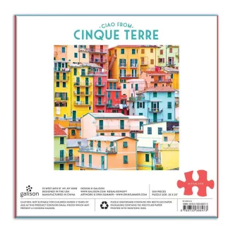 Galison - Üdvözlet Cinque Terréből puzzle - 500 darabos - JátékManufaktúra