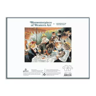Galison - Evezősök reggelije macskákkal - 1000 darabos puzzle - JátékManufaktúra