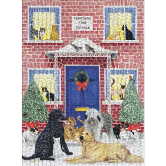 Galison - Karácsonyi kunyhó puzzle - 1000 darabos - JátékManufaktúra
