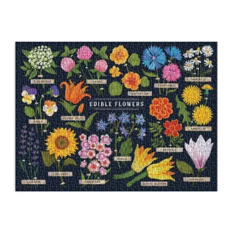 Galison - Puzzle: Ehető virágok (1000 db) - JátékManufaktúra