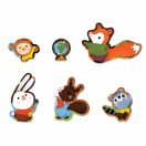 Mudpuppy - Padlópuzzle: Erdei óvoda formára vágott elemekkel, 25 db - JátékManufaktúra