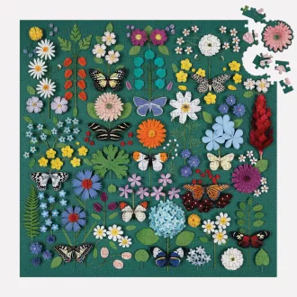 Galison - Lepkés botanikus kert puzzle - 500 darabos - JátékManufaktúra
