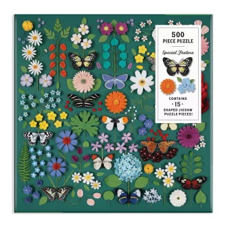 Galison - Lepkés botanikus kert puzzle - 500 darabos - JátékManufaktúra