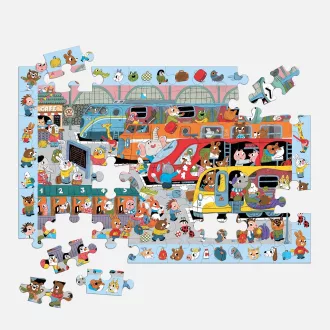 Mudpuppy - Állomás puzzle, 64 db - JátékManufaktúra