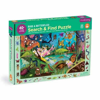 Mudpuppy - Bogarak és pillangók puzzle, 64 db - JátékManufaktúra