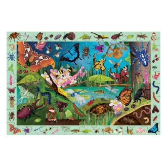 Mudpuppy - Bogarak és pillangók puzzle, 64 db - JátékManufaktúra