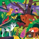 Mudpuppy - Erdei állatok - sötétben világít, 500 darabos - JátékManufaktúra
