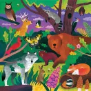 Mudpuppy - Erdei állatok - sötétben világít, 500 darabos - JátékManufaktúra