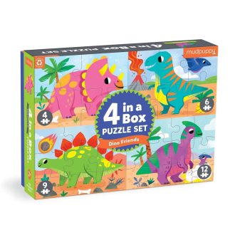 Mudpuppy - Dínók puzzle, 4 az 1-ben - JátékManufaktúra