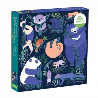 Mudpuppy - Szunyókálás a fákon puzzle (500 db) - JátékManufaktúra