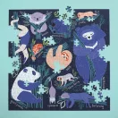 Mudpuppy - Szunyókálás a fákon puzzle (500 db) - JátékManufaktúra