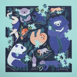 Mudpuppy - Szunyókálás a fákon puzzle (500 db) - JátékManufaktúra