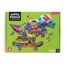Mudpuppy - Jurassic Skatepark puzzle, 75 db - JátékManufaktúra