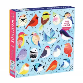 Mudpuppy - Éneklő madarak puzzle (500 db) - JátékManufaktúra