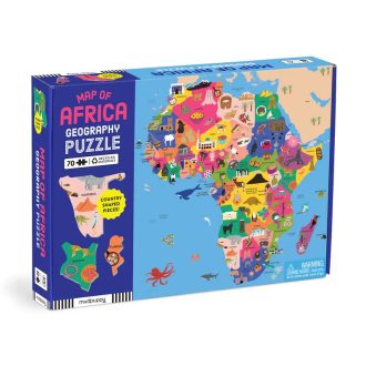 Mudpuppy - Földrajzi puzzle: Afrika térképe, 70 db - JátékManufaktúra