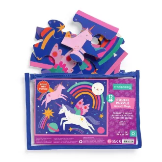 Mudpuppy - Puzzle: Magic Unikornis tasakban, 12 db - JátékManufaktúra