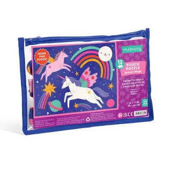 Mudpuppy - Puzzle: Magic Unikornis tasakban, 12 db - JátékManufaktúra