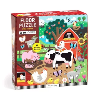 Mudpuppy - Padlópuzzle: Barátok a farmról, 25 db - JátékManufaktúra