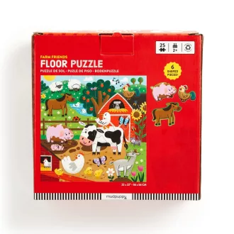 Mudpuppy - Padlópuzzle: Barátok a farmról, 25 db - JátékManufaktúra