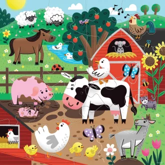 Mudpuppy - Padlópuzzle: Barátok a farmról, 25 db - JátékManufaktúra