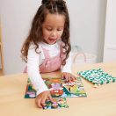 Mudpuppy - Vidám kempingezők vászonzsákban puzzle, 36 db - JátékManufaktúra