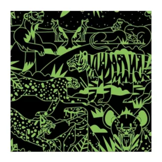 Mudpuppy - Ragadozók - sötétben világít, 500 darabos - JátékManufaktúra