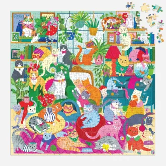 Mudpuppy - Családi puzzle: Szombat délután, 500 db - JátékManufaktúra