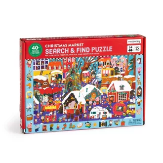 Mudpuppy - Keresd és találd puzzle: Karácsonyi vásár - JátékManufaktúra