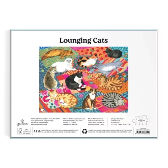 Galison - Lustálkodó cicák puzzle - 1000 darabos - JátékManufaktúra