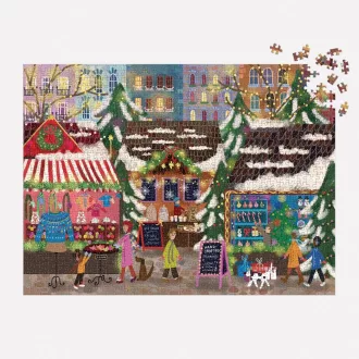 Galison - Fóliás puzzle - Joy Laforme: Karácsonyi vásár - 1000 darabos - JátékManufaktúra