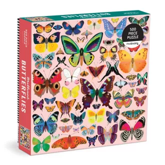 Mudpuppy - Briliáns pillangók puzzle (500 db) - JátékManufaktúra