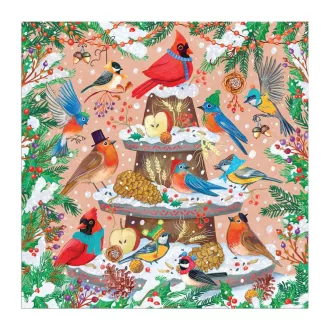 Galison - Téli madarak fóliás puzzle - 500 darabos