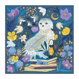 Galison -  Gyöngybagoly fóliás puzzle - 500 darabos
