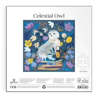 Galison -  Gyöngybagoly fóliás puzzle - 500 darabos