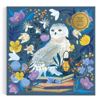Galison -  Gyöngybagoly fóliás puzzle - 500 darabos