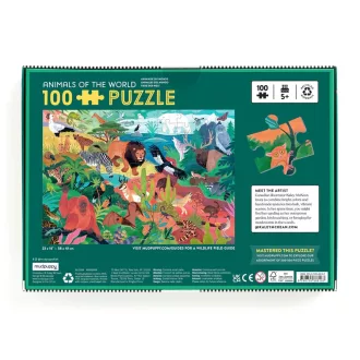 Mudpuppy - A világ állatai puzzle (100 db) - JátékManufaktúra