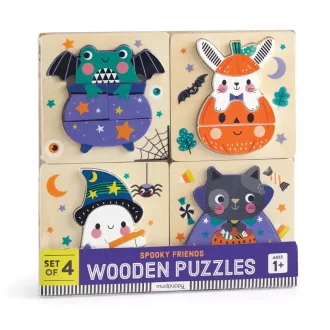 Mudpuppy - Fa puzzle szett (4 db): Halloween - JátékManufaktúra