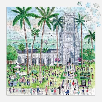   Galison Michael Storrings: Vasárnap Palm Beach-en puzzle, 500 darabos
