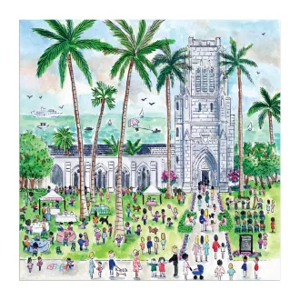   Galison Michael Storrings: Vasárnap Palm Beach-en puzzle, 500 darabos