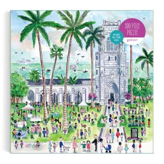   Galison Michael Storrings: Vasárnap Palm Beach-en puzzle, 500 darabos